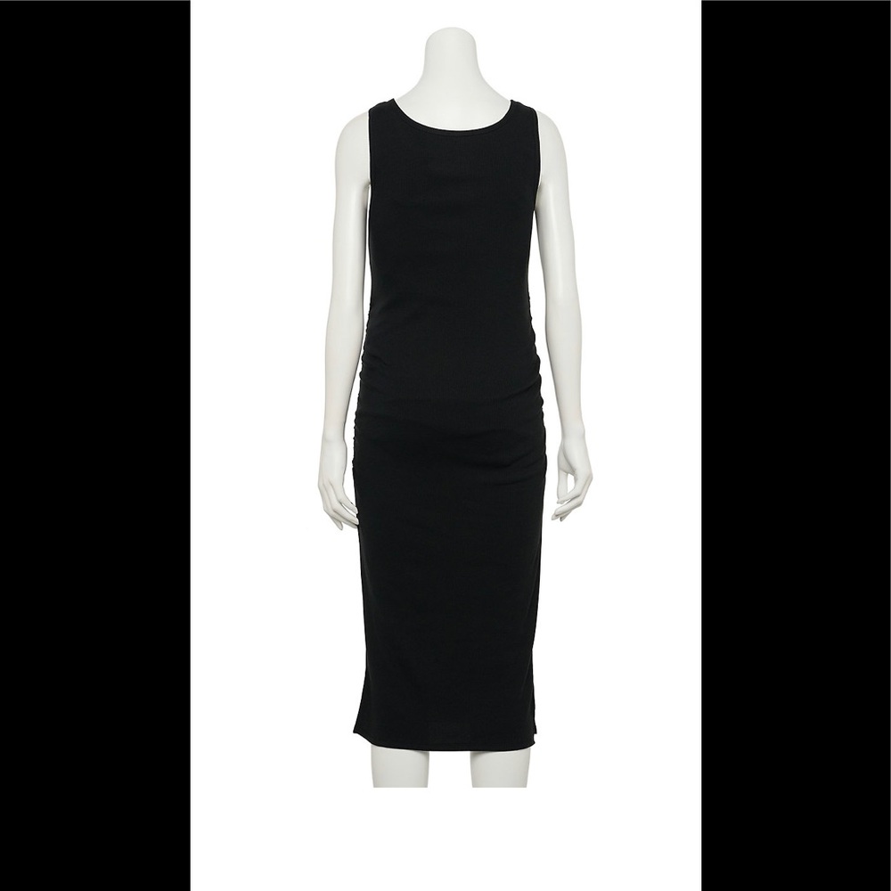 🤰🏻Maternity Scoopneck Everyday Midi Dress